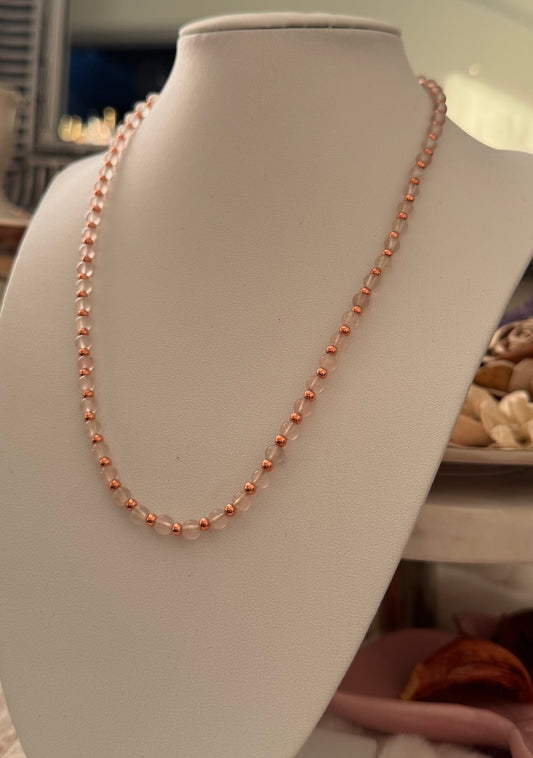 Naszyjnik Eclipse No. 02 – Rose Quartz