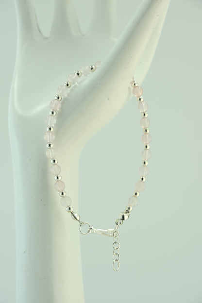 Bransoletka z kamieniem księżycowym – 3 warianty kulek: złote, miedziane, srebrne – bellamaga handmade