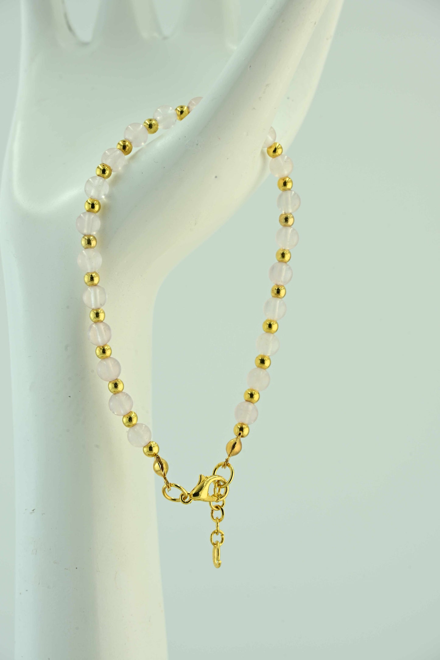 Bransoletka z kamieniem księżycowym – 3 warianty kulek: złote, miedziane, srebrne – bellamaga handmade