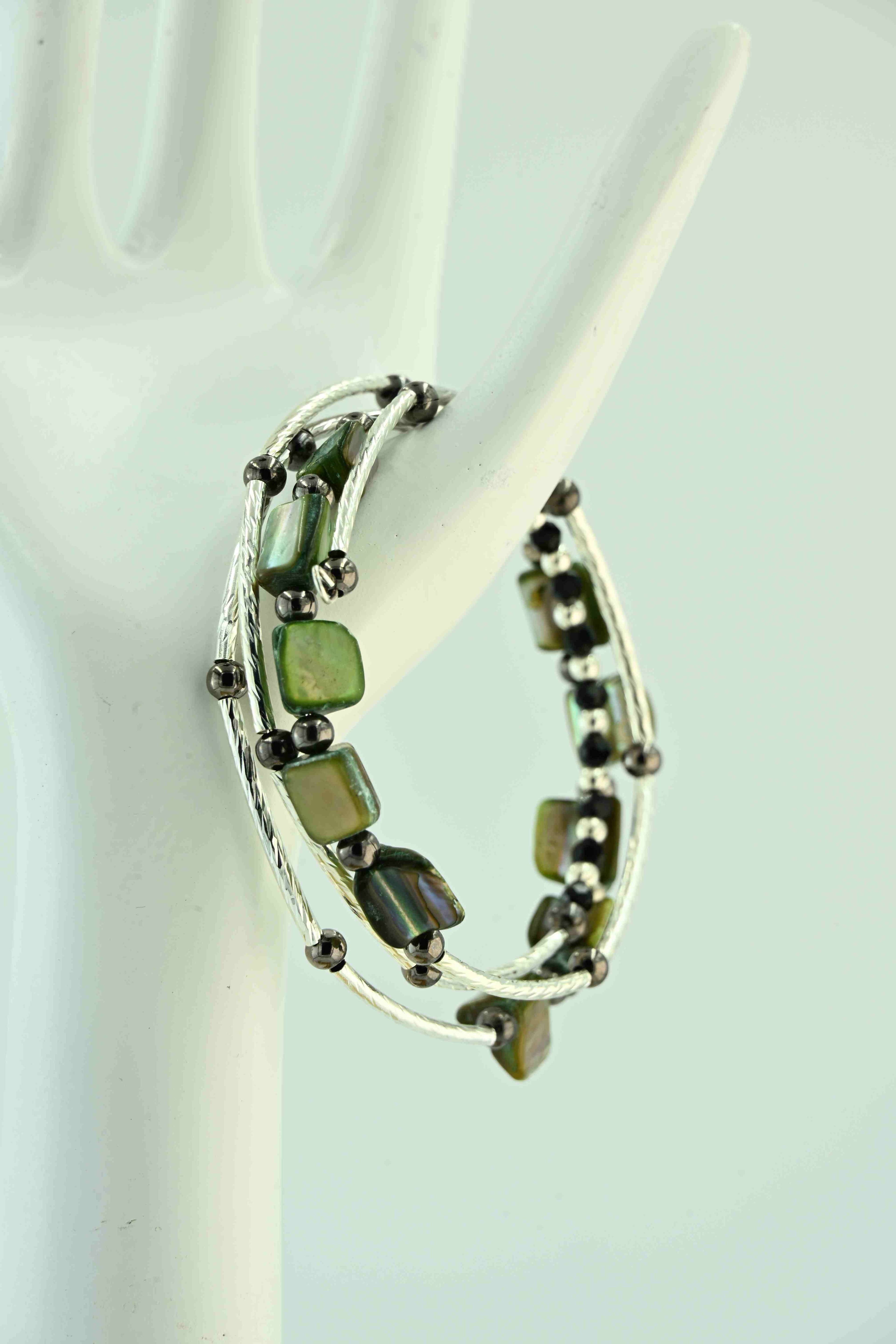 Bransoletka  Metal Core No.05 – Green