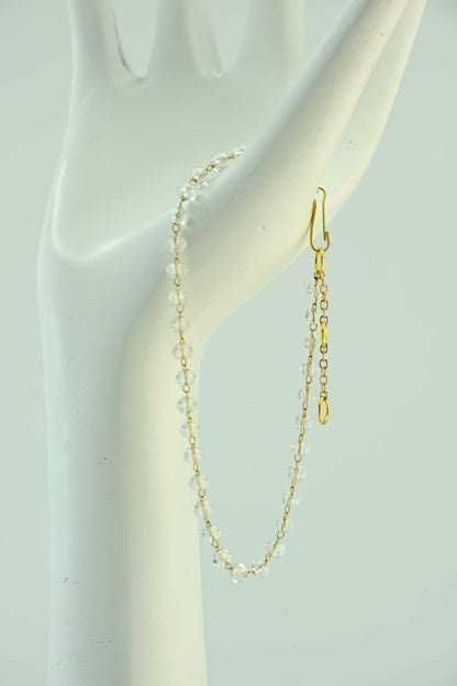 Delikatna bransoletka z drobnych koralików – ręcznie robiona biżuteria handmade – bellamaga