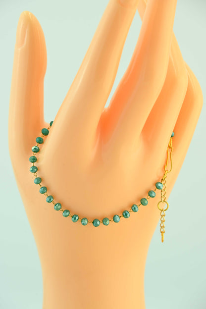 Delikatna bransoletka z drobnych koralików – ręcznie robiona biżuteria handmade – bellamaga