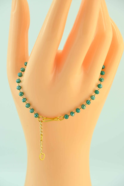 Delikatna bransoletka z drobnych koralików – ręcznie robiona biżuteria handmade – bellamaga