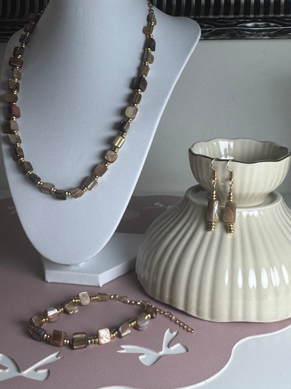 Kolczyki Velvet Pearl – Honey Glow