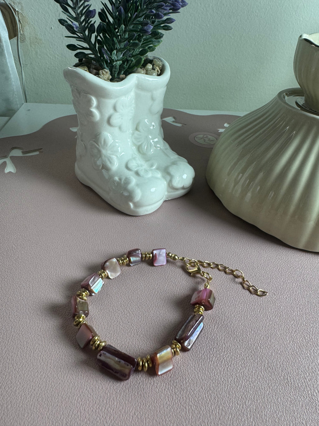 Bransoletka Velvet Pearl – Soft Pink