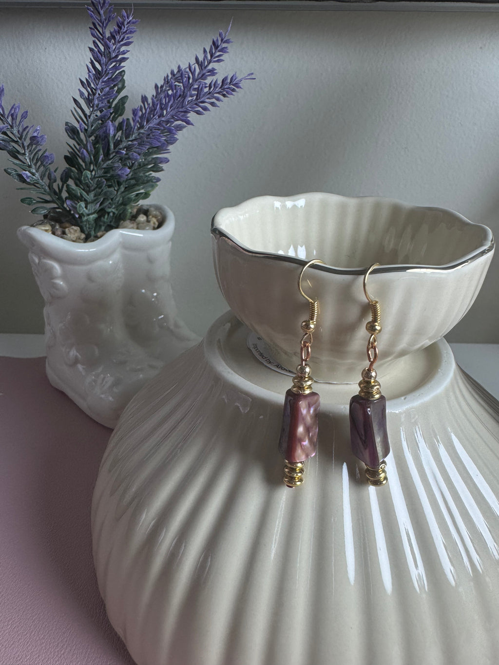 Kolczyki Velvet Pearl – Soft Pink