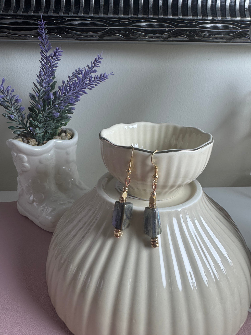 Kolczyki Velvet Pearl – Ocean Moss