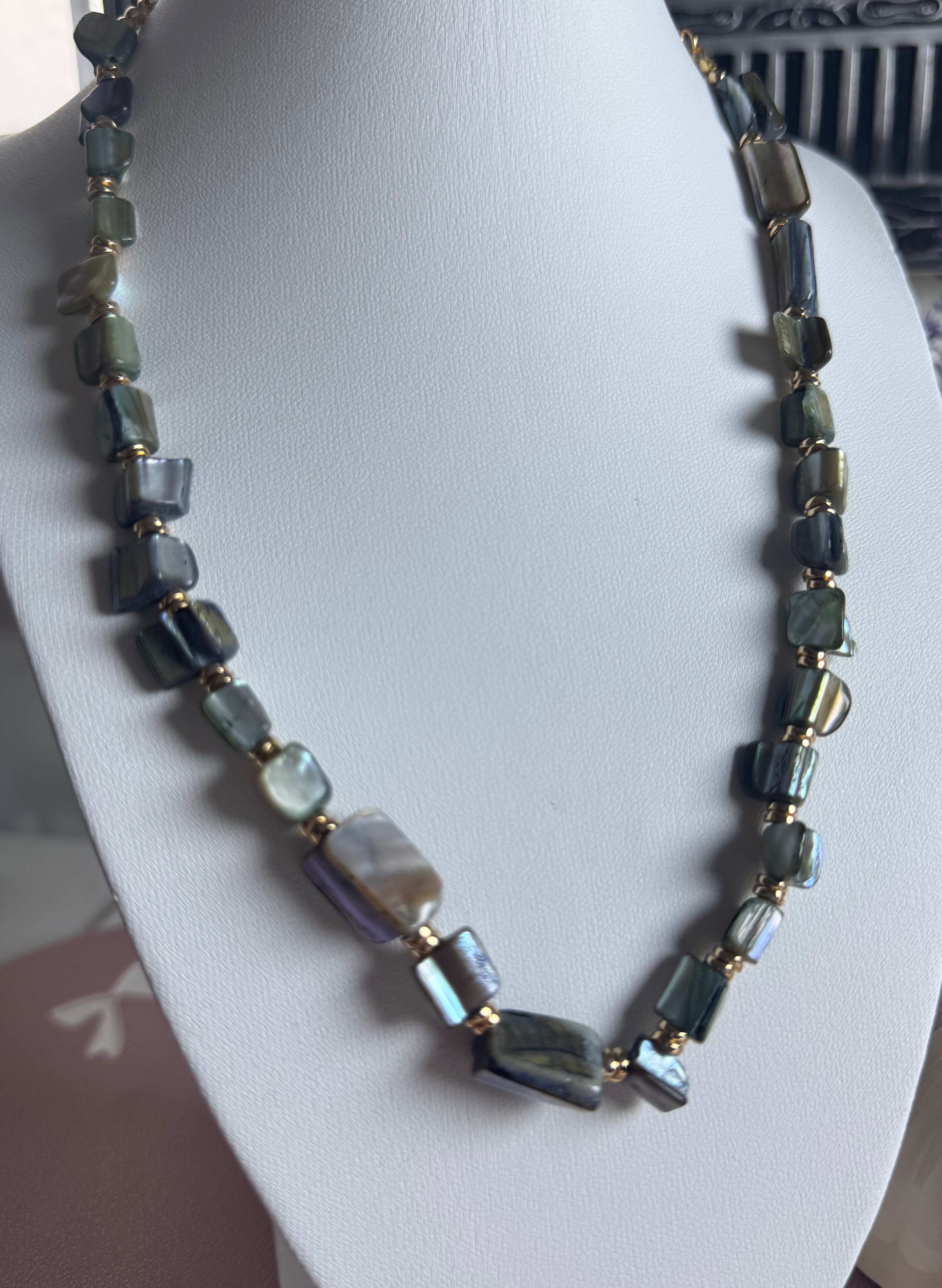 Naszyjnik Velvet Pearl – Ocean Moss