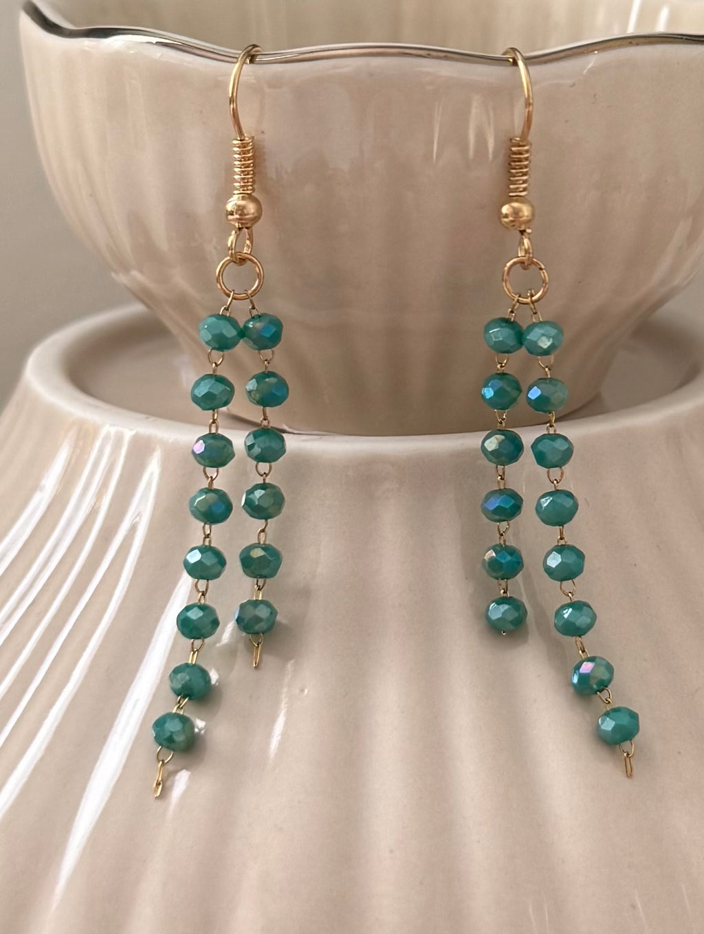 Kolczyki Luna – Emerald Glow