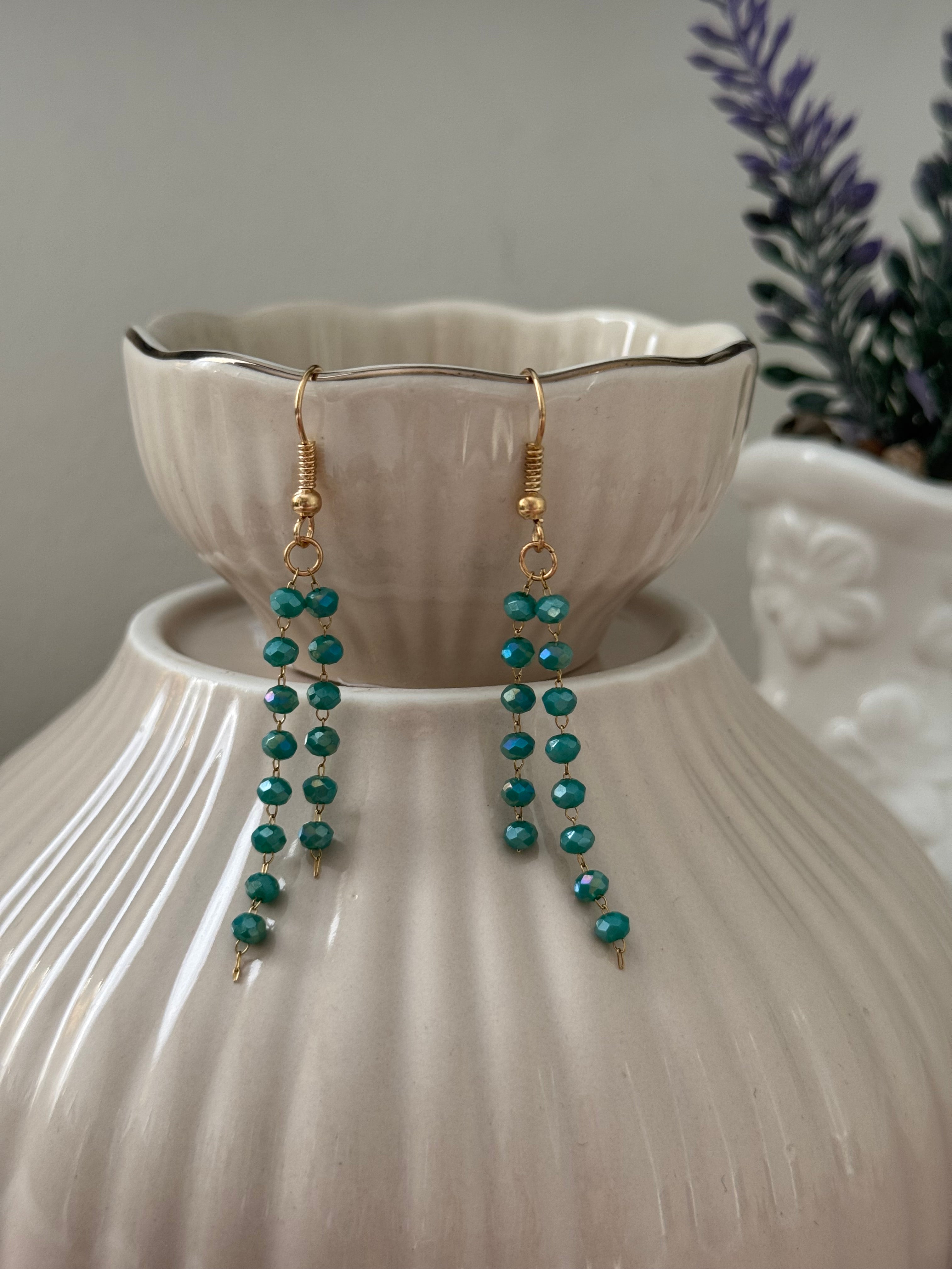 Kolczyki Luna – Emerald Glow