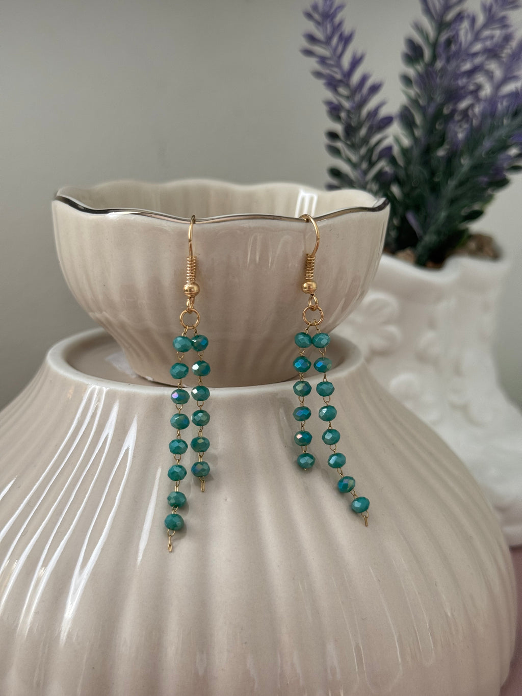 Kolczyki Luna – Emerald Glow