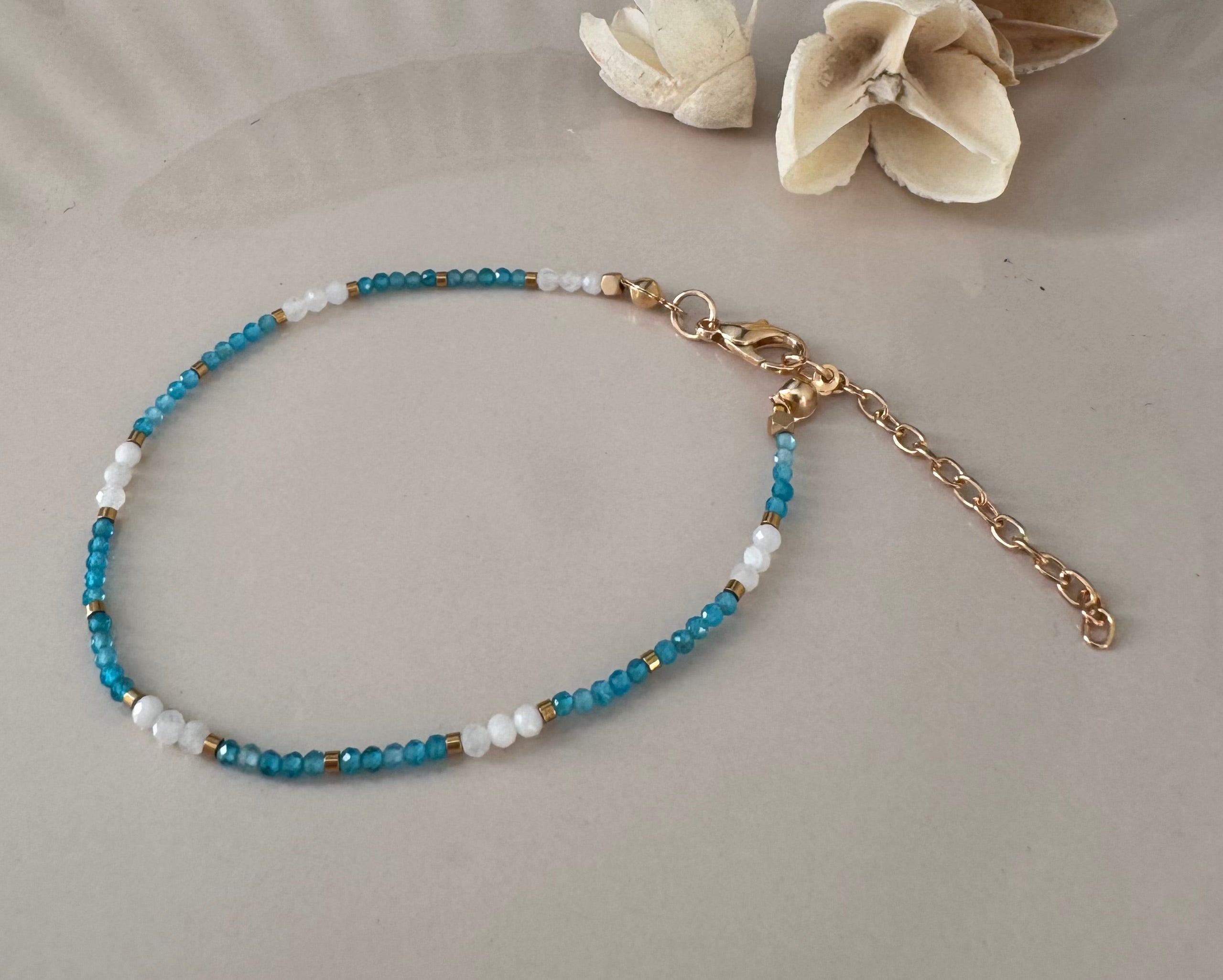 Bransoletka Eclipse Collection No.07 – Apatyt & Moonstone