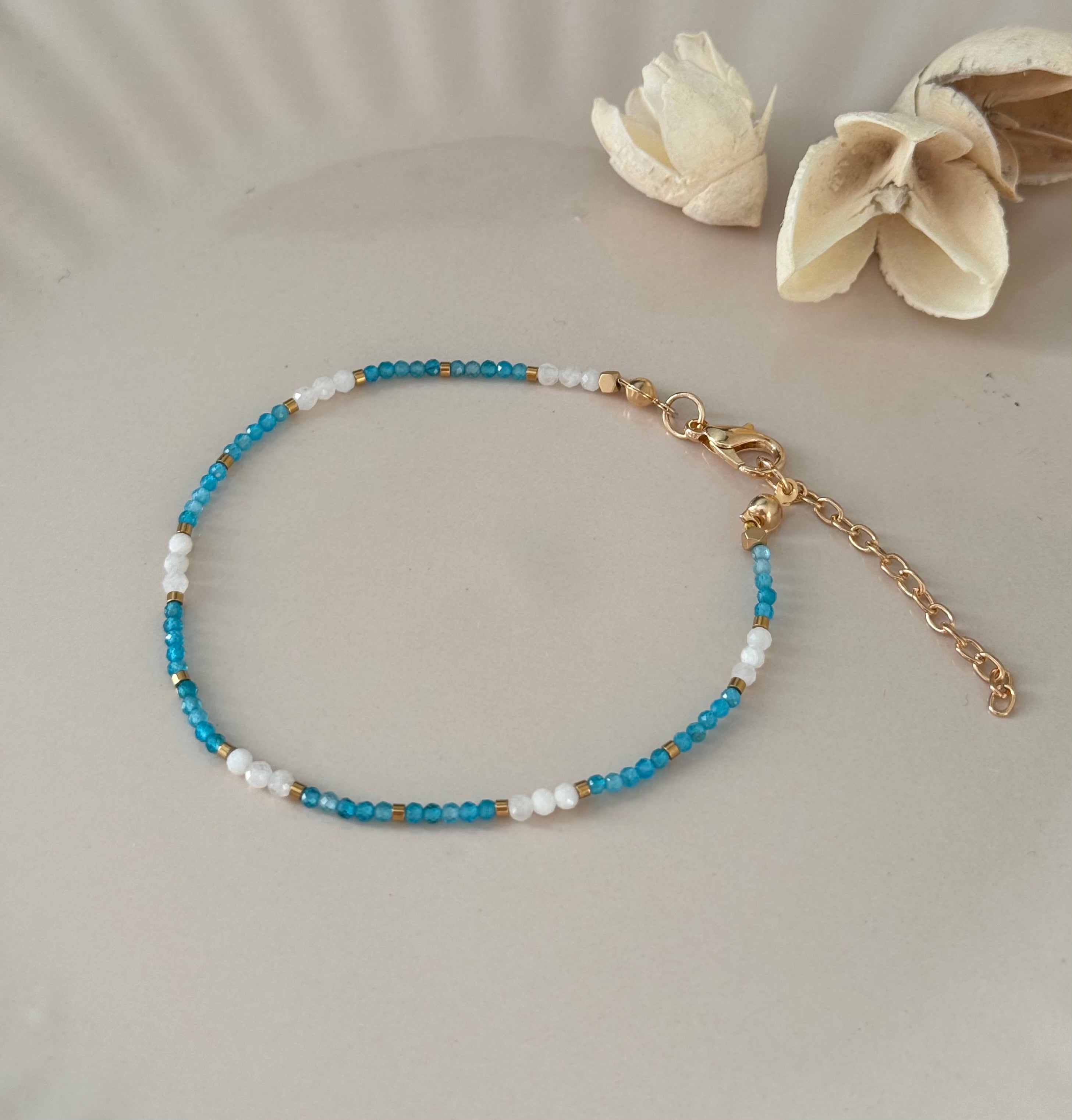 Bransoletka Eclipse Collection No.07 – Apatyt & Moonstone