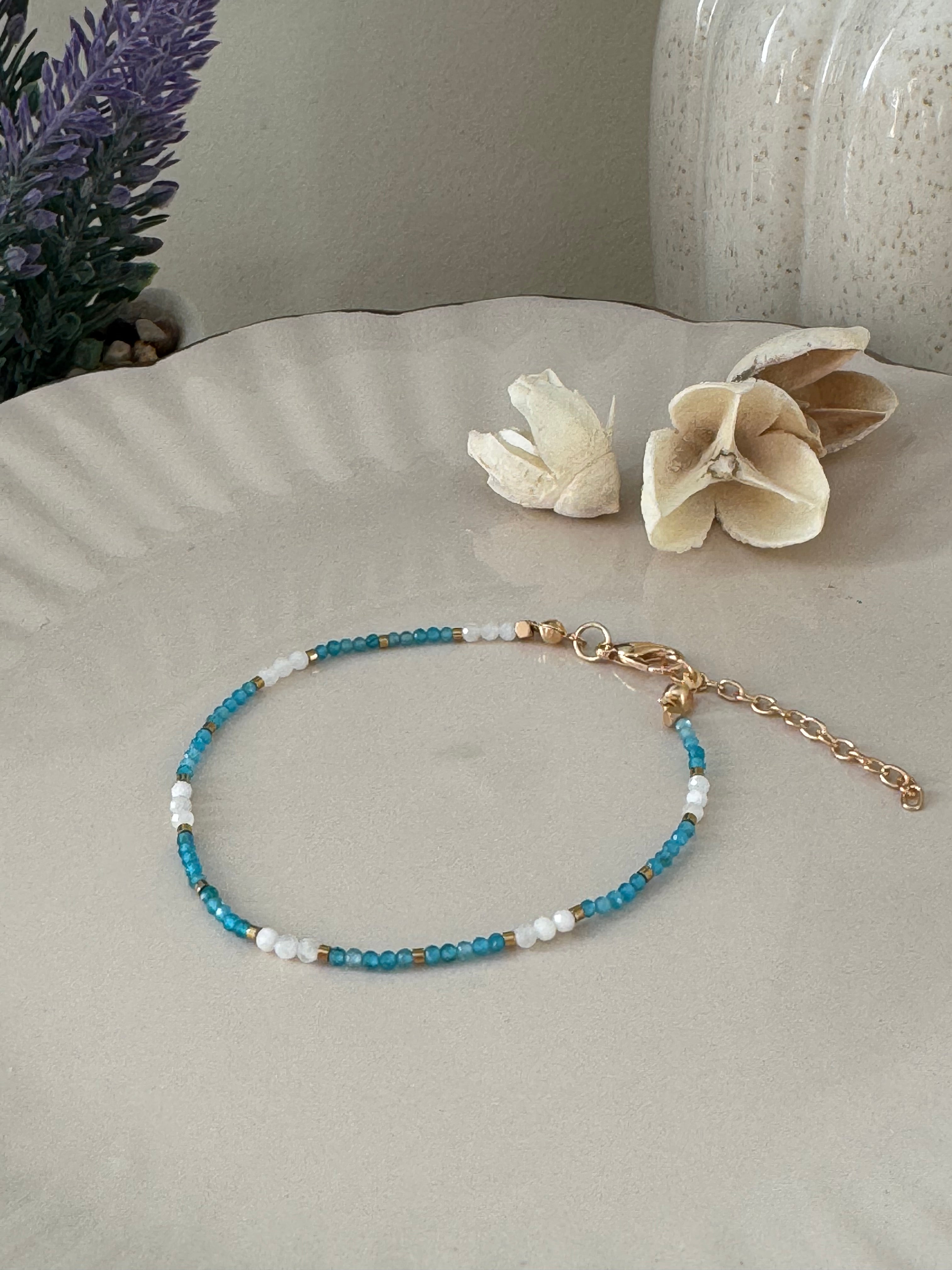 Bransoletka Eclipse Collection No.07 – Apatyt & Moonstone