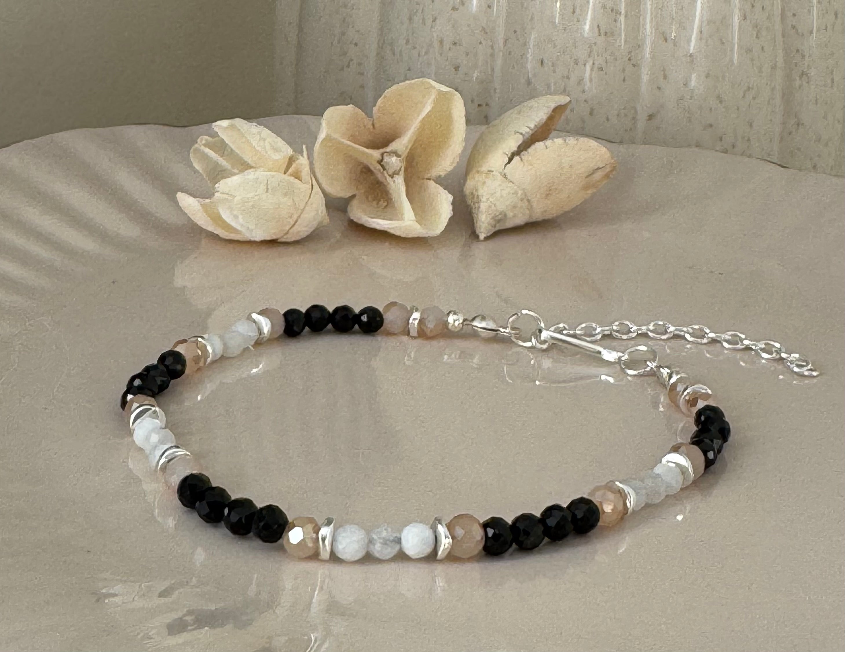 Bransoletka Eclipse No.05 – Moonstone & Tourmaline