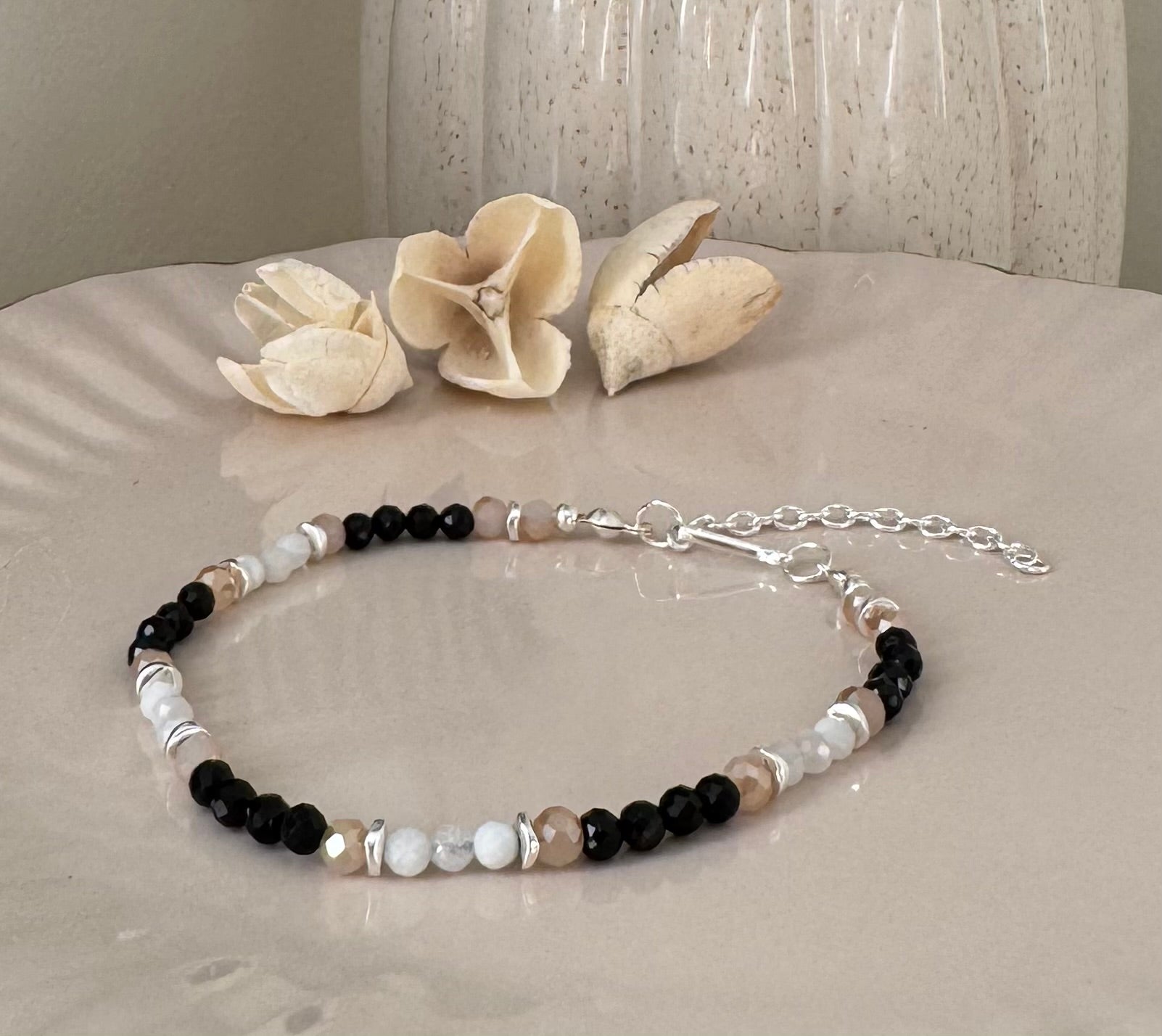 Bransoletka Eclipse No.05 – Moonstone & Tourmaline