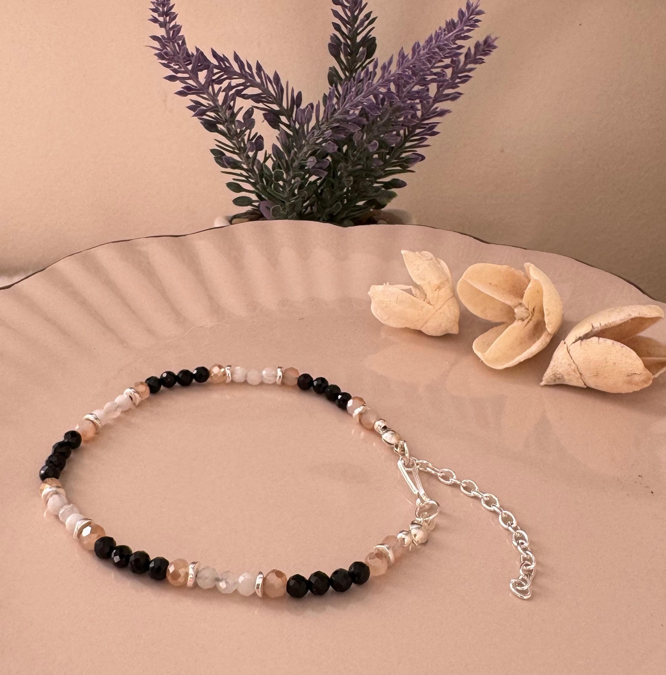 Bransoletka Eclipse No.05 – Moonstone & Tourmaline