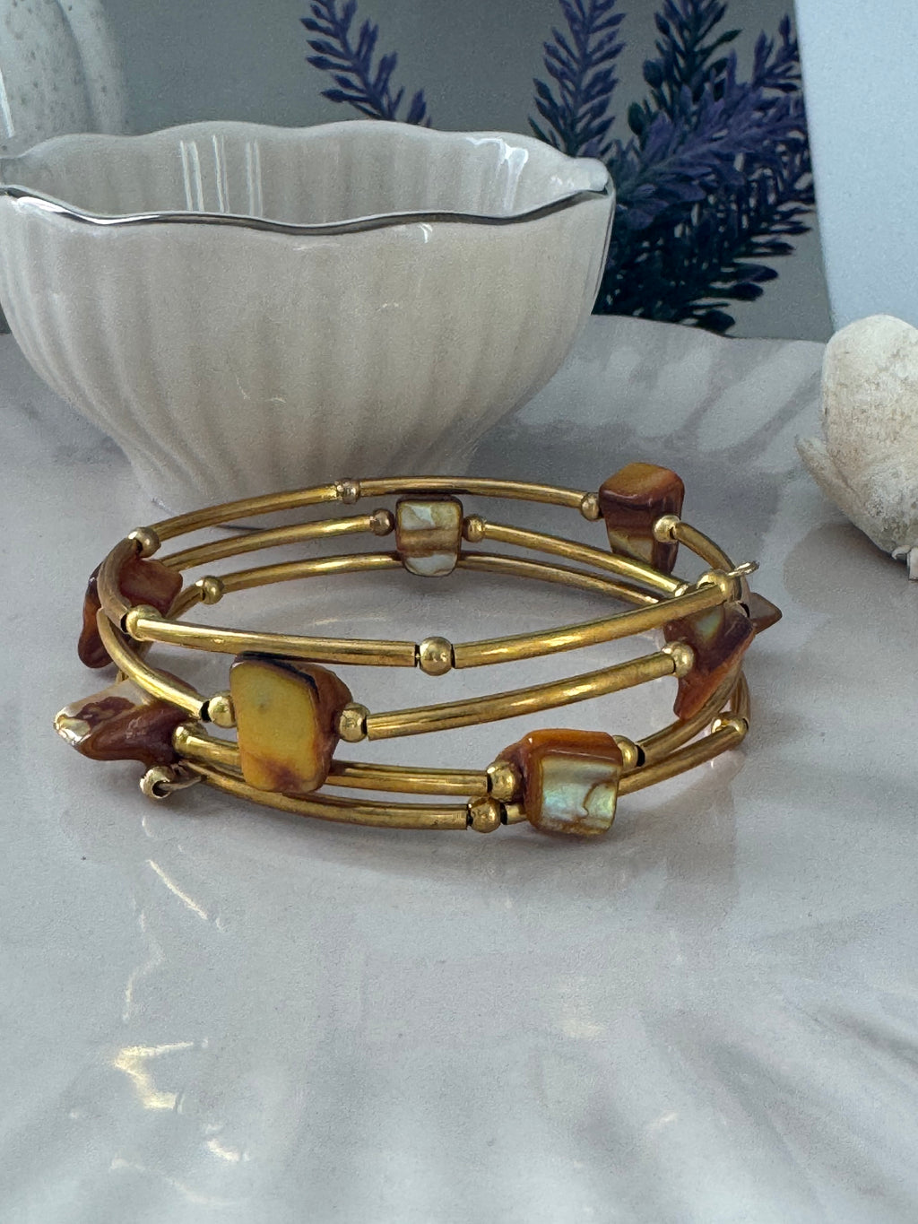 Bransoletka Metal Core No.04 – Warm Pearl Gold