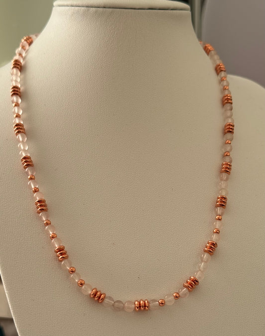 Naszyjnik Eclipse No. 01 – Rose Quartz