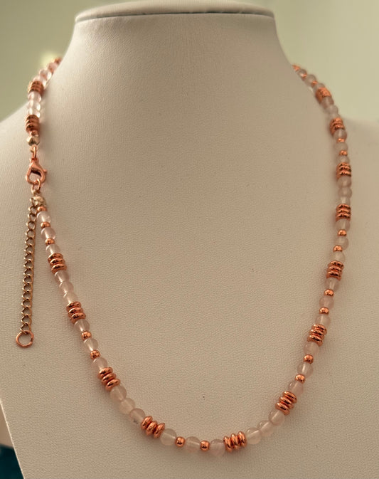 Naszyjnik Eclipse No. 01 – Rose Quartz