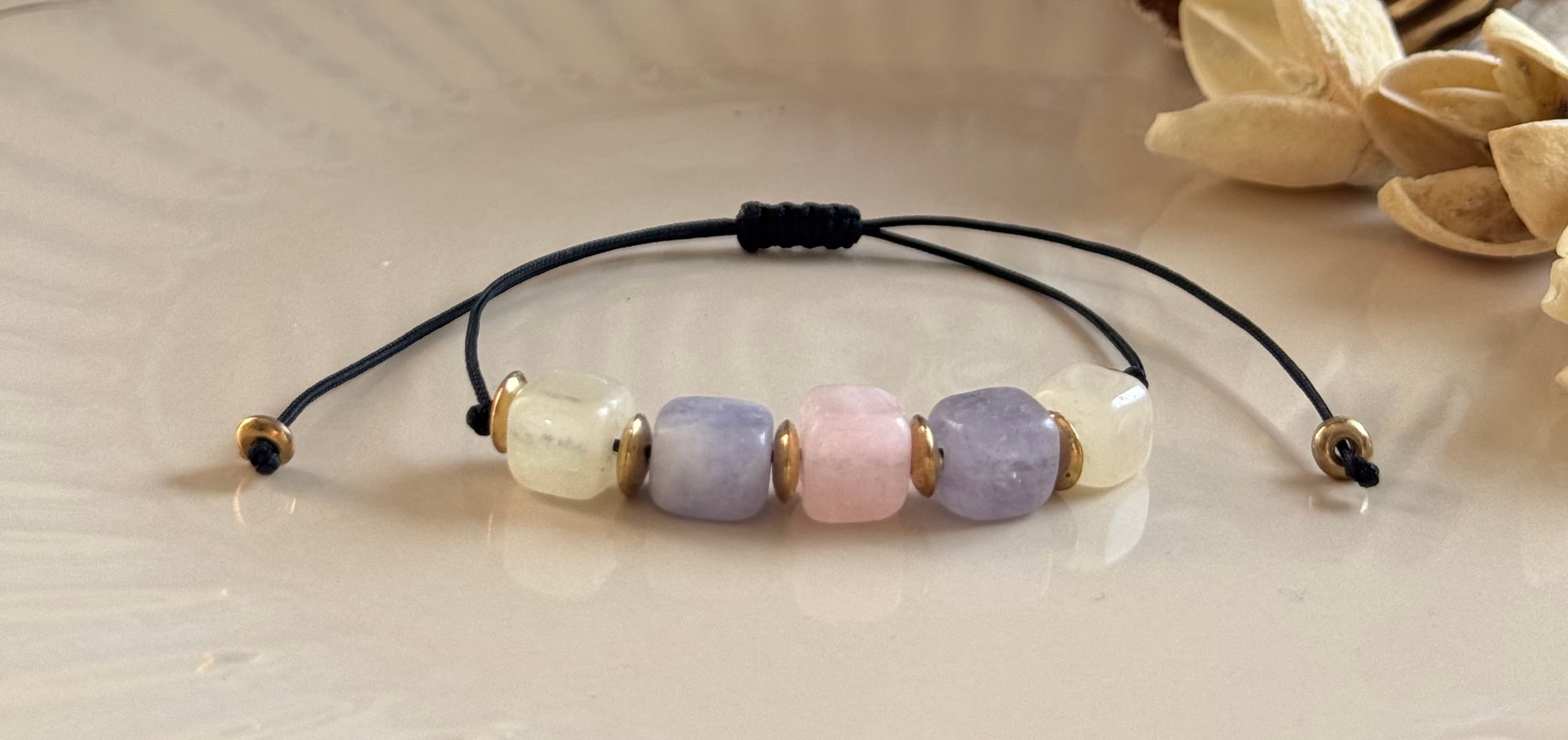 Bransoletka Eclipse Collection No.11 – Morganit Pastel Glow