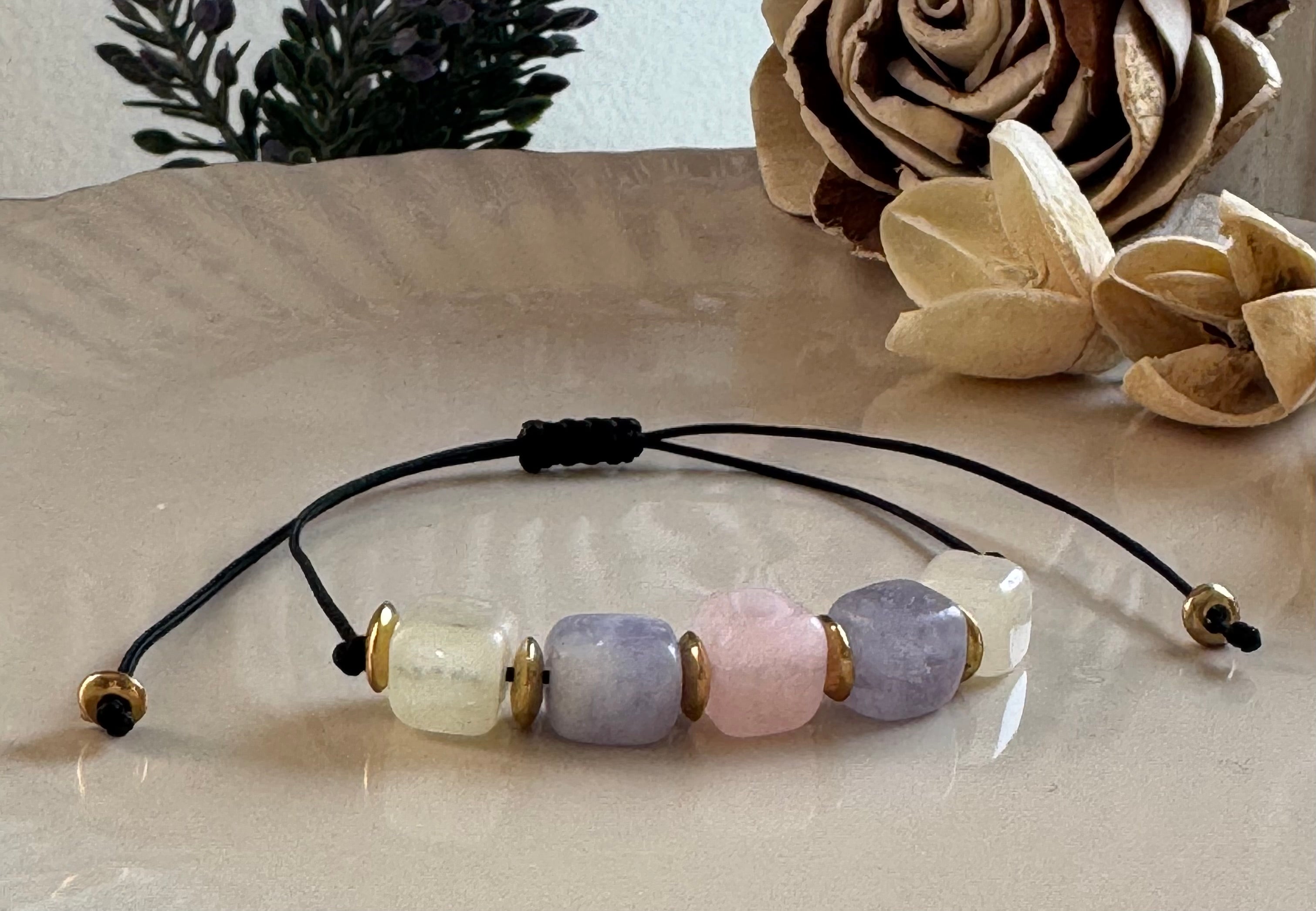 Bransoletka Eclipse Collection No.11 – Morganit Pastel Glow