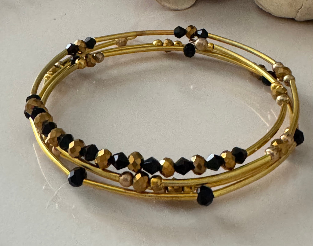 Bransoletka Metal Core No.7 – Black & Gold