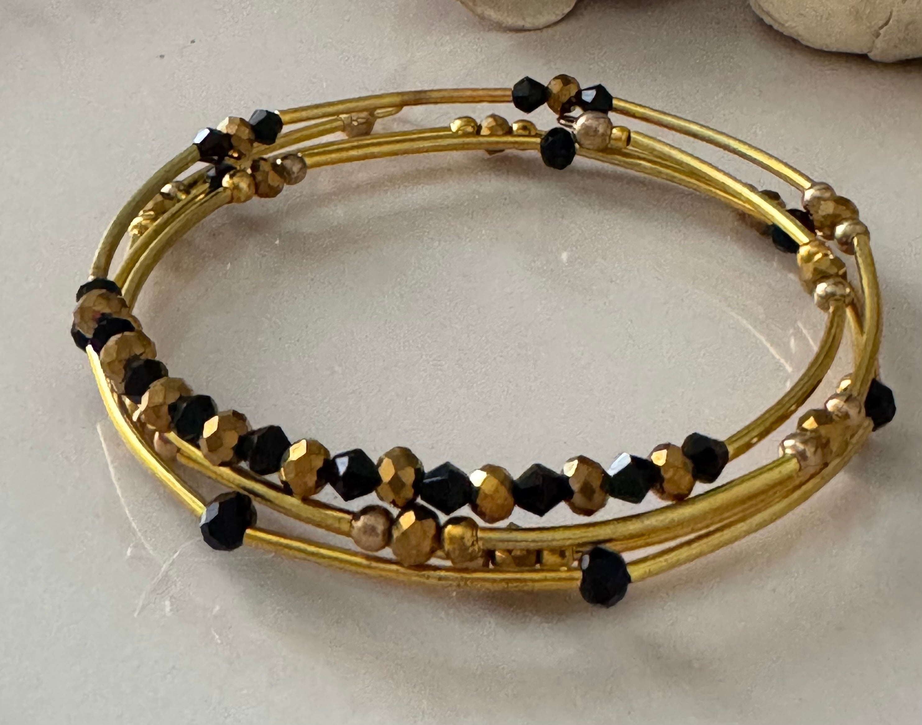 Bransoletka Metal Core No.7 – Black & Gold