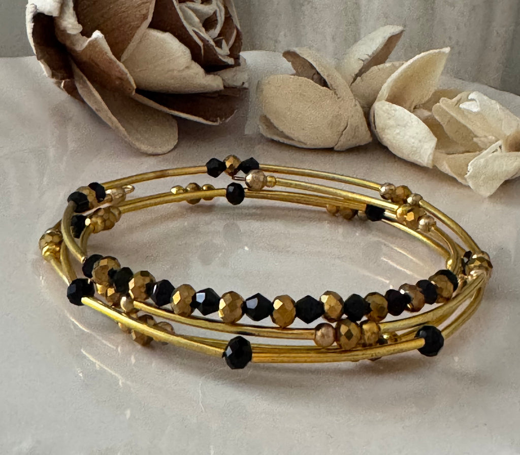 Bransoletka Metal Core No.7 – Black & Gold