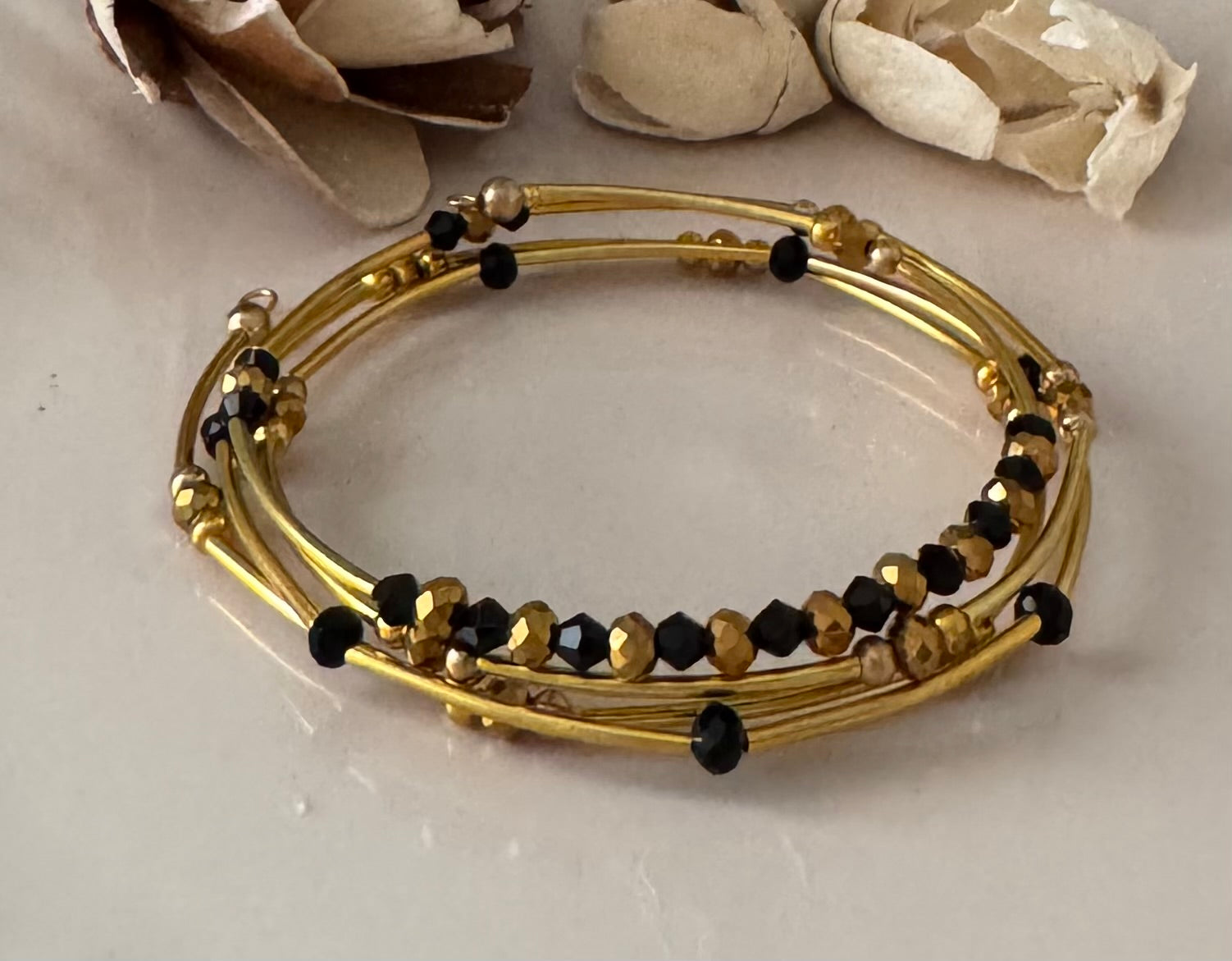 Bransoletka Metal Core No.7 – Black & Gold