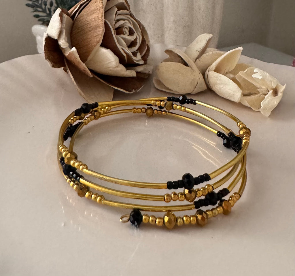 Bransoletka Metal Core No.8 Gold & Black