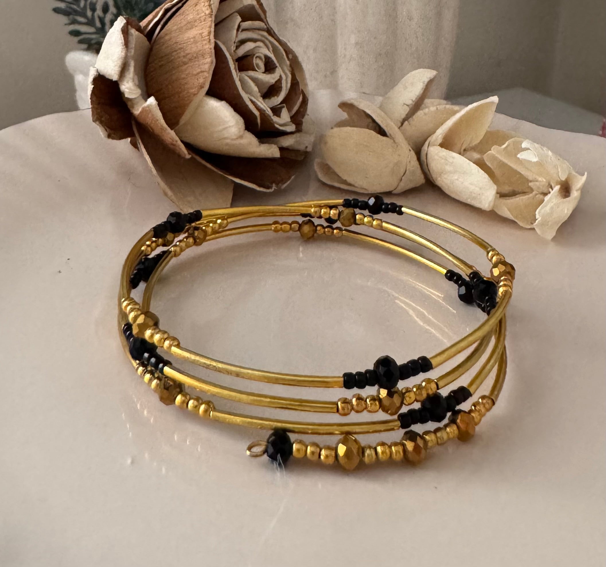 Bransoletka Metal Core No.8 Gold & Black