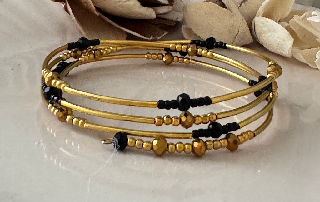 Bransoletka Metal Core No.8 Gold & Black
