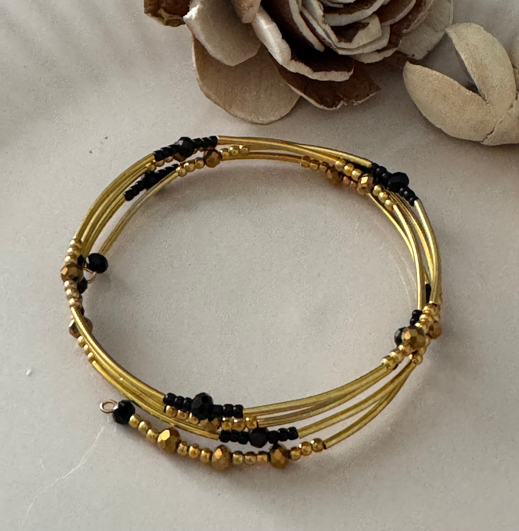 Bransoletka Metal Core No.8 Gold & Black