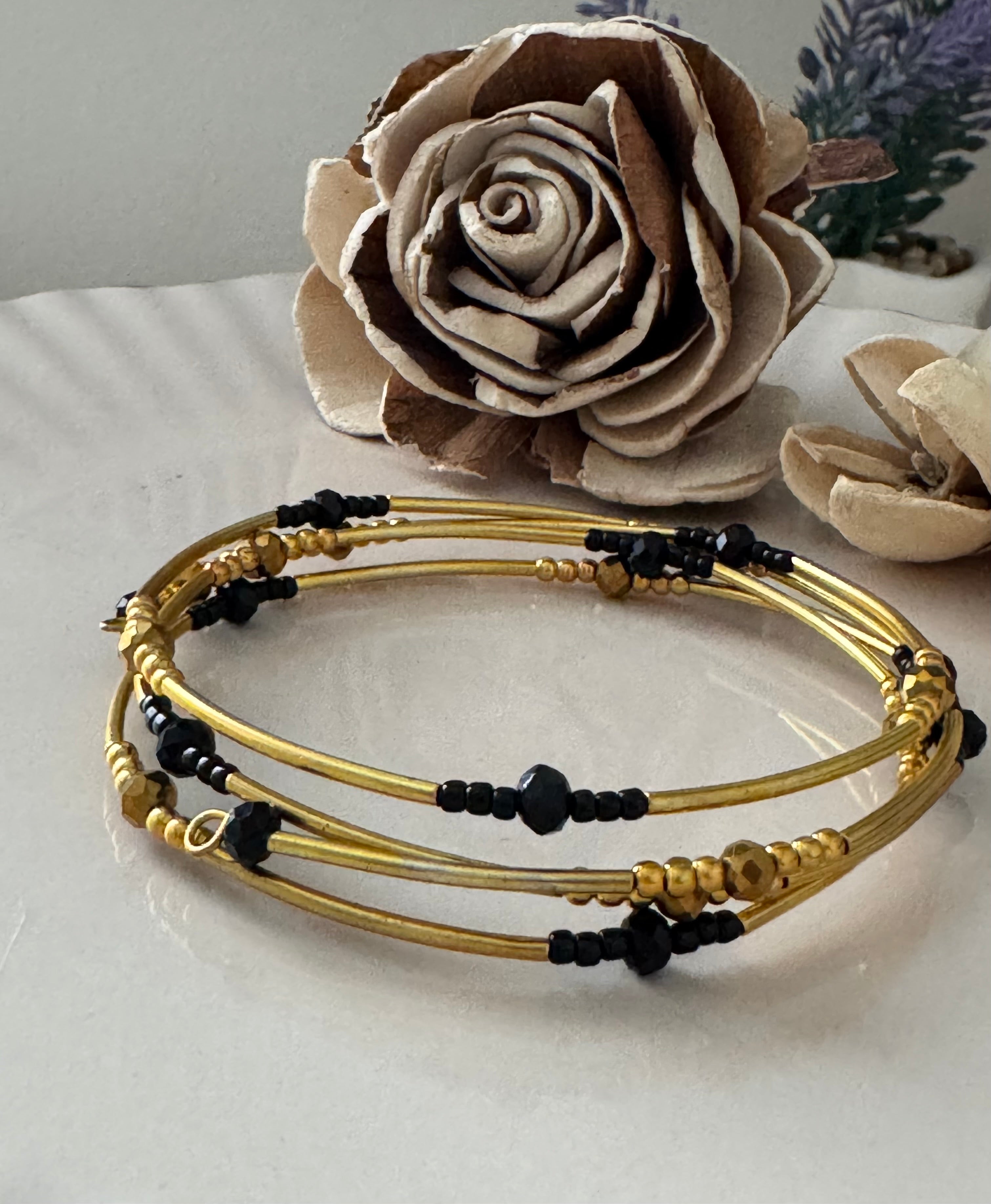 Bransoletka Metal Core No.8 Gold & Black