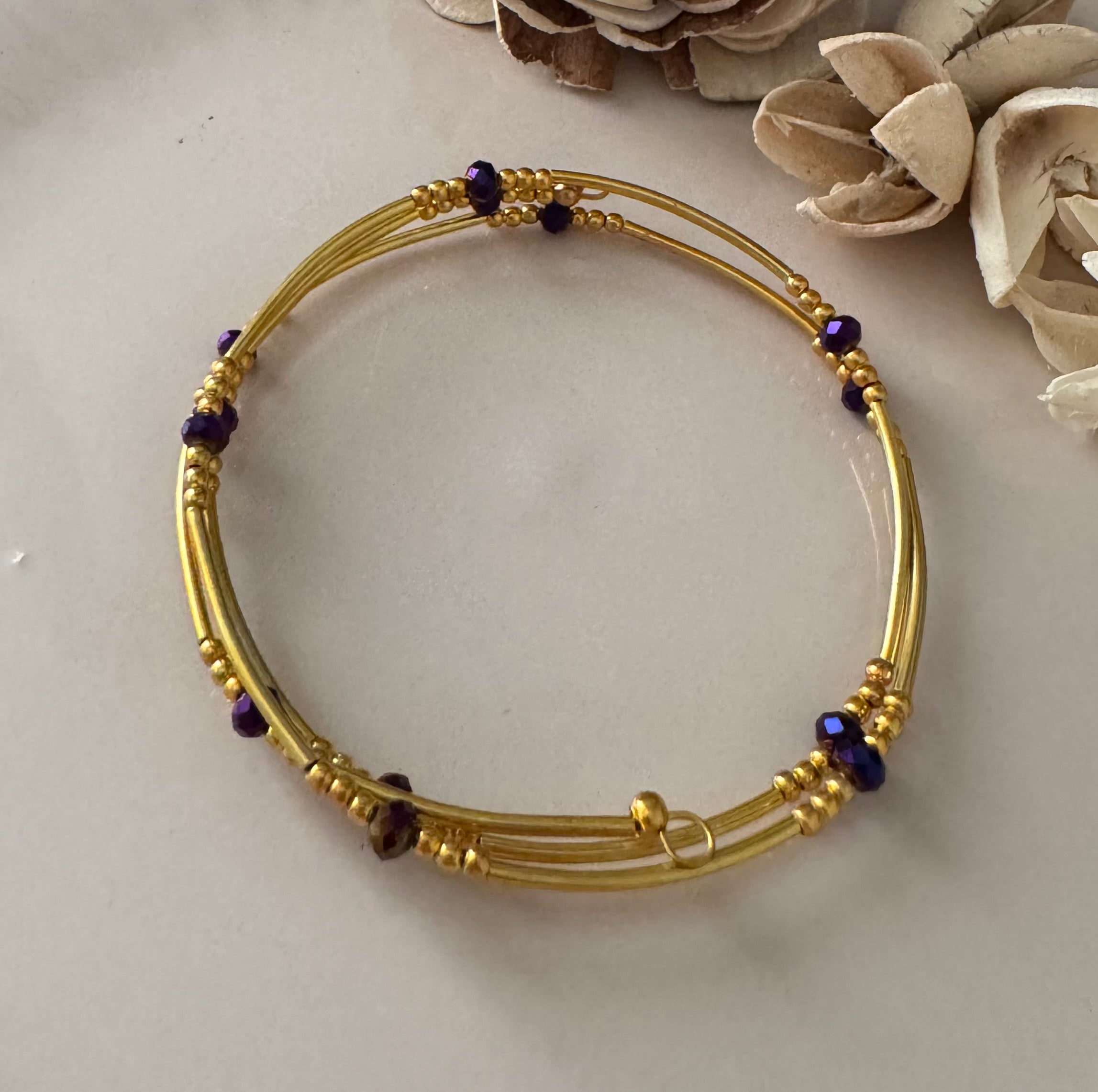 Bransoletka Metal Core No.9 Gold & Violet