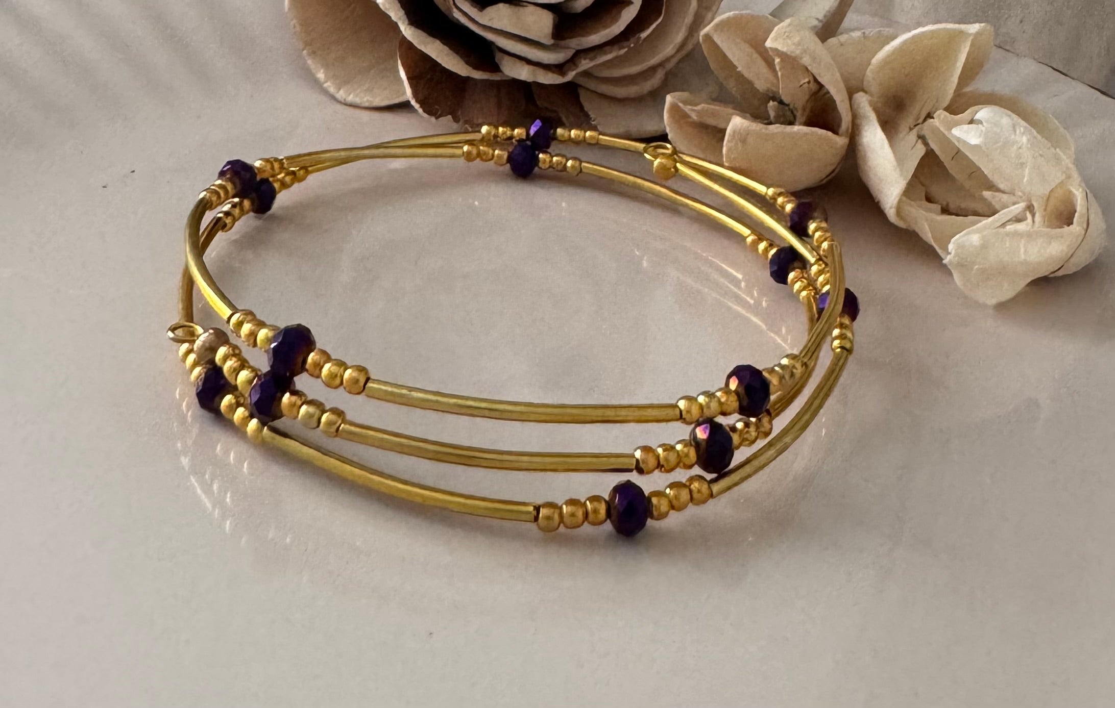 Bransoletka Metal Core No.9 Gold & Violet