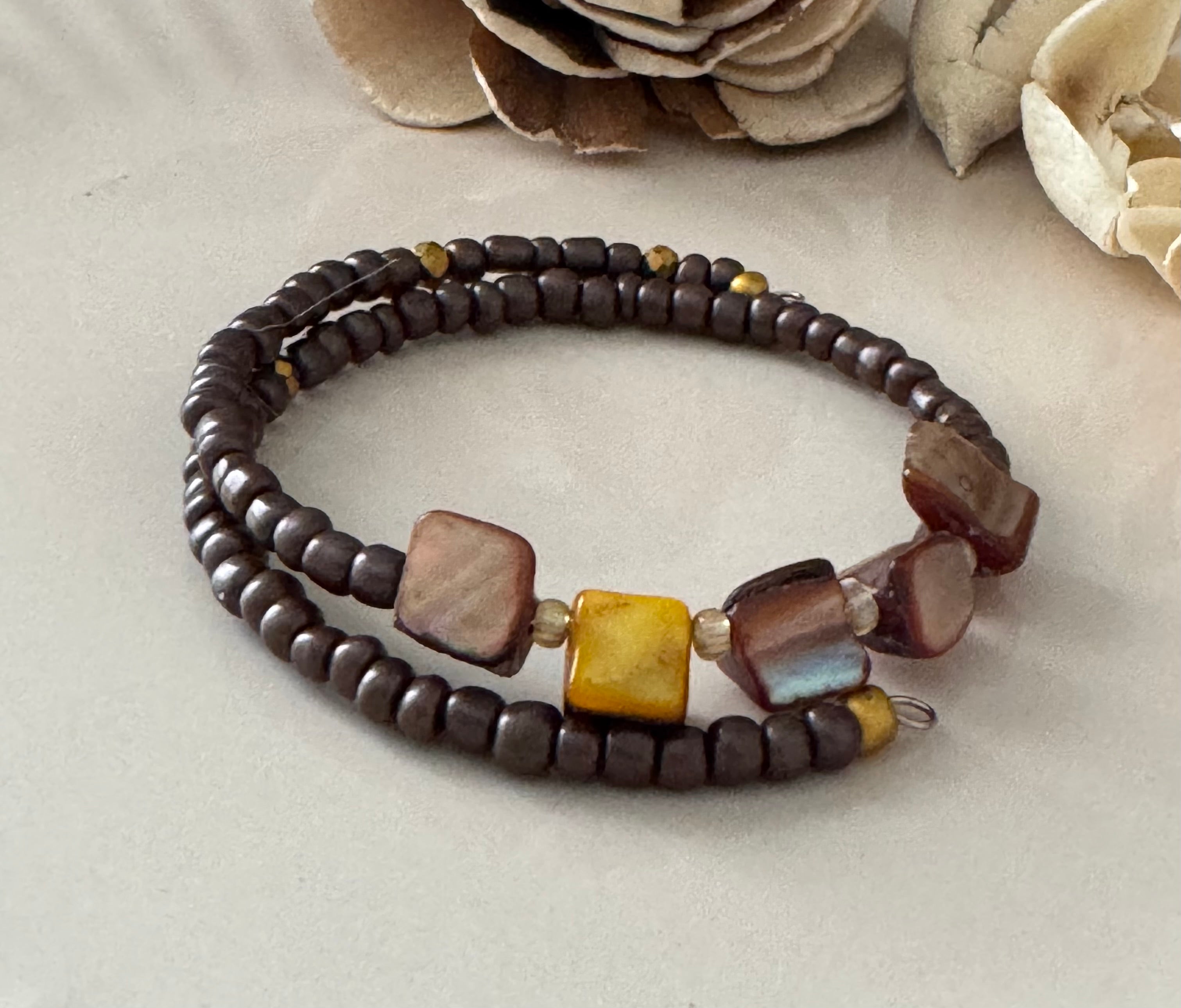 Bransoletka Whisper Collection No.09  x Velvet Pearl – Earth Pearl Glow