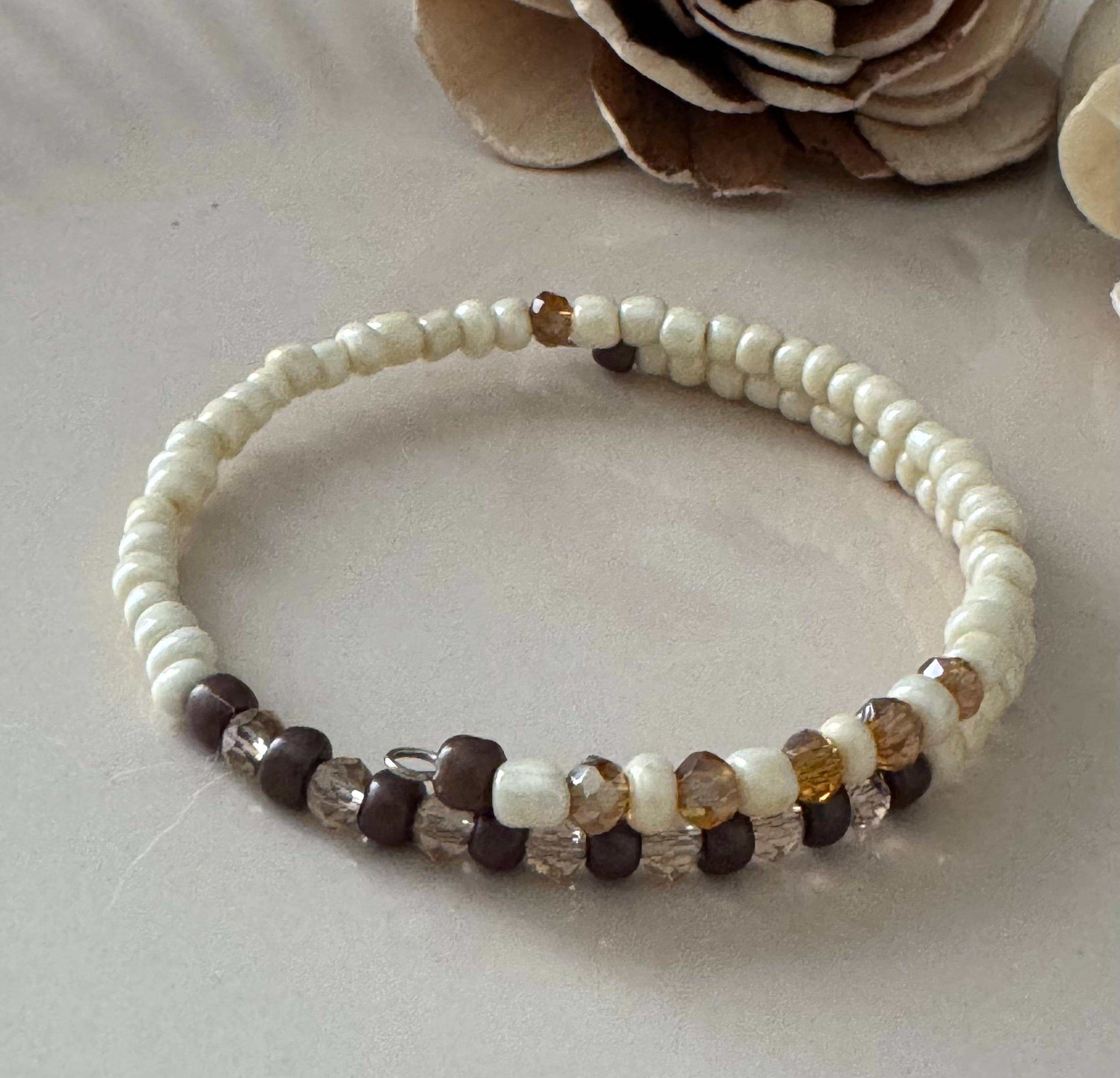 Bransoletka Whisper Collection No.11 – Cream & Cocoa