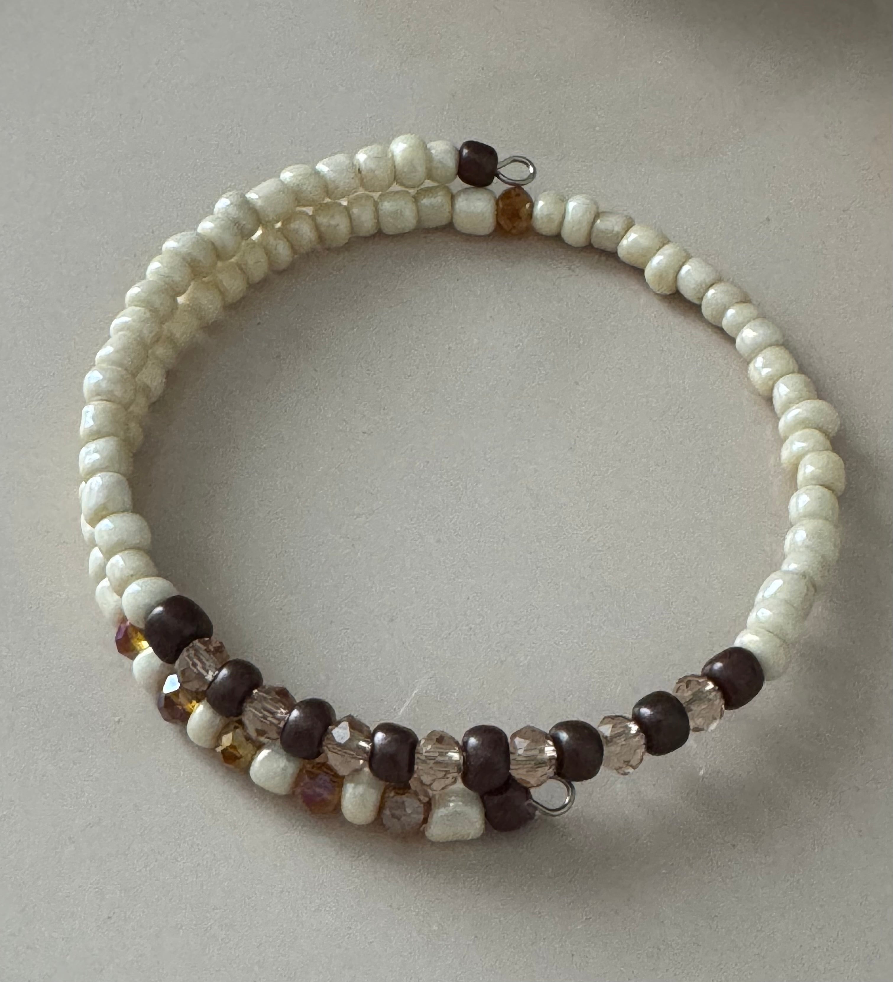 Bransoletka Whisper Collection No.11 – Cream & Cocoa