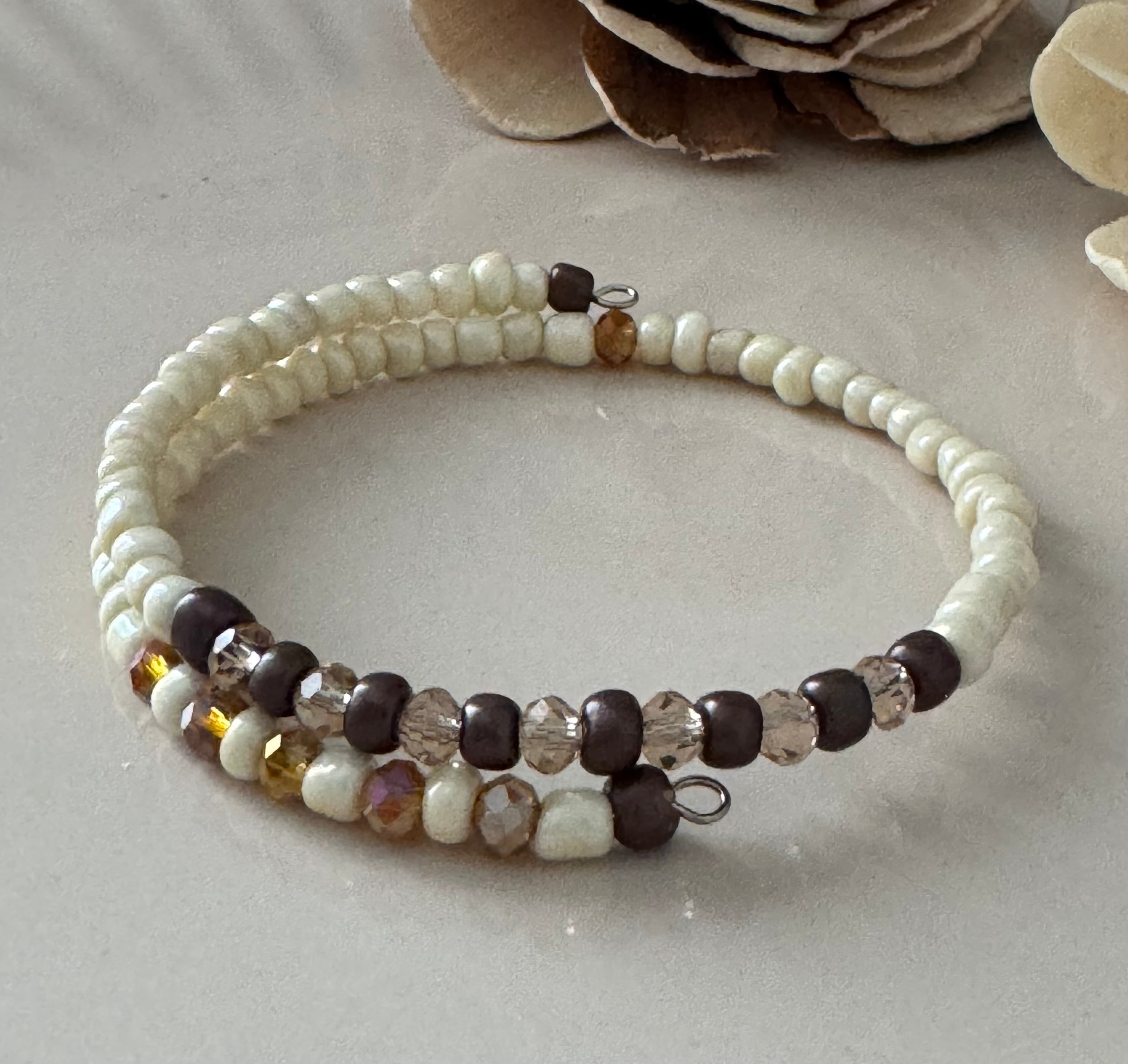 Bransoletka Whisper Collection No.11 – Cream & Cocoa