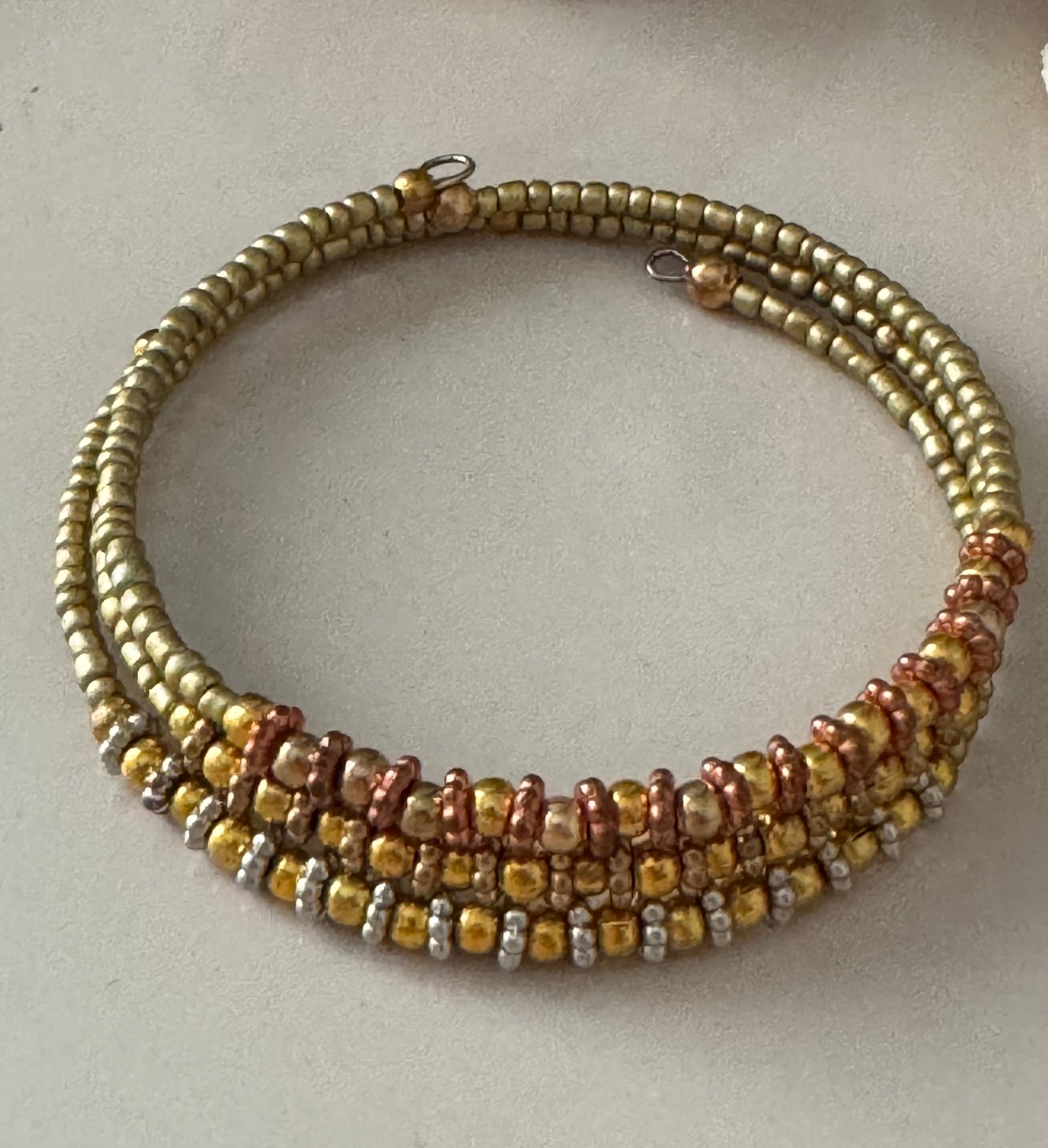 Bransoletka Whisper Collection No.05 – Gold & Copper Glow