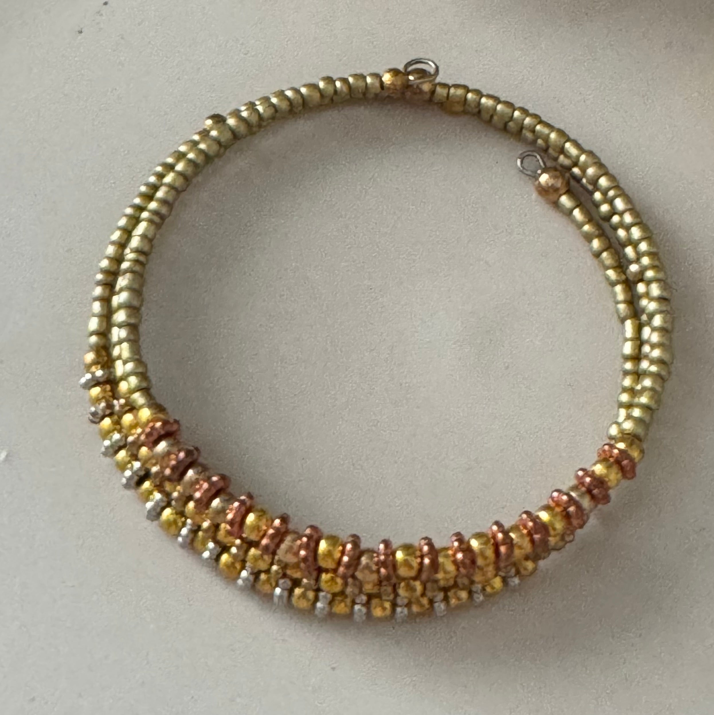 Bransoletka Whisper Collection No.05 – Gold & Copper Glow