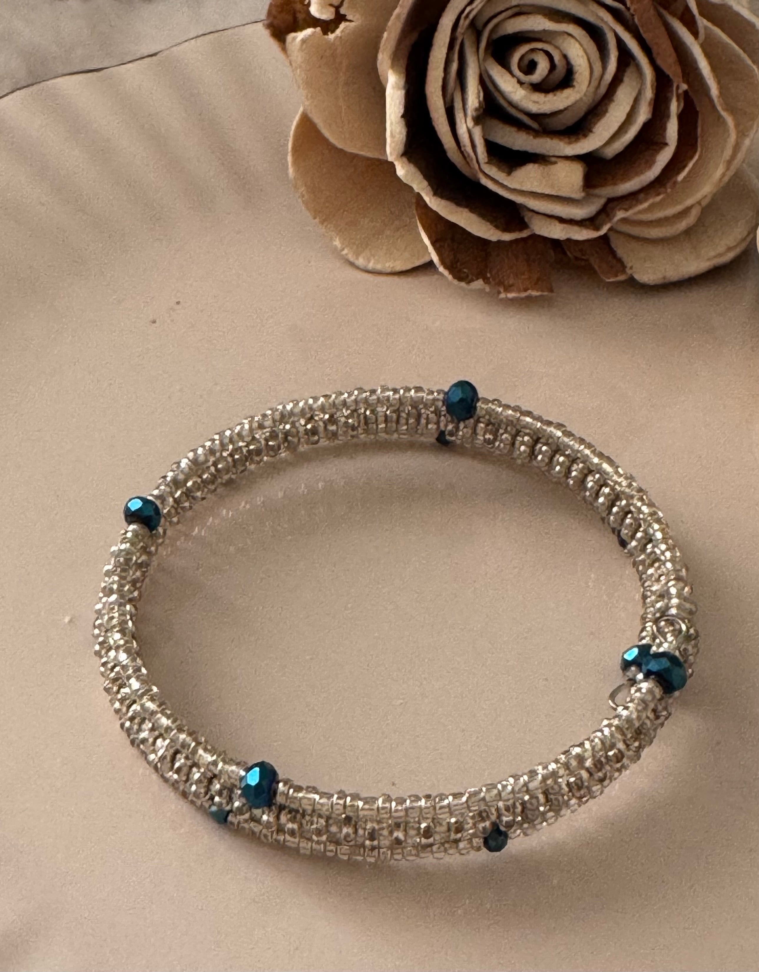 Bransoletka Whisper Collection No.19 – Silver Teal