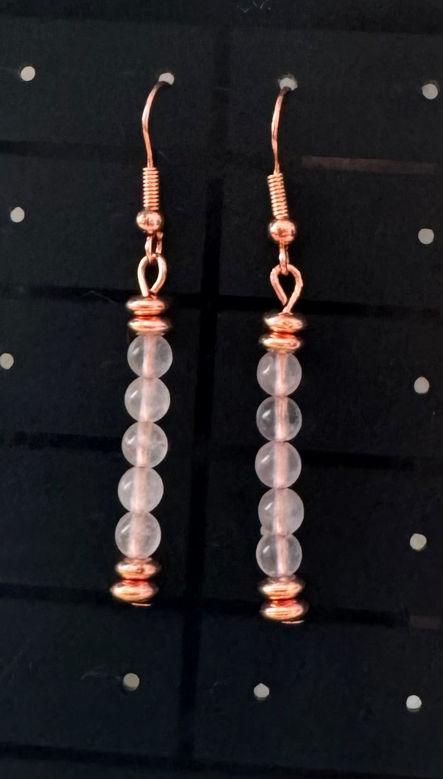 Kolczyki Eclipse No.01.2– Rose Quartz