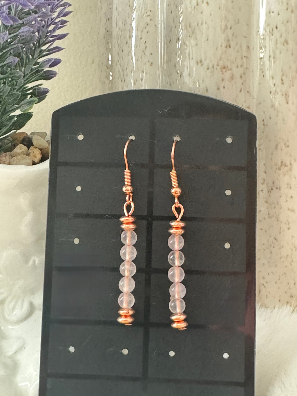 Kolczyki Eclipse No.01.2– Rose Quartz