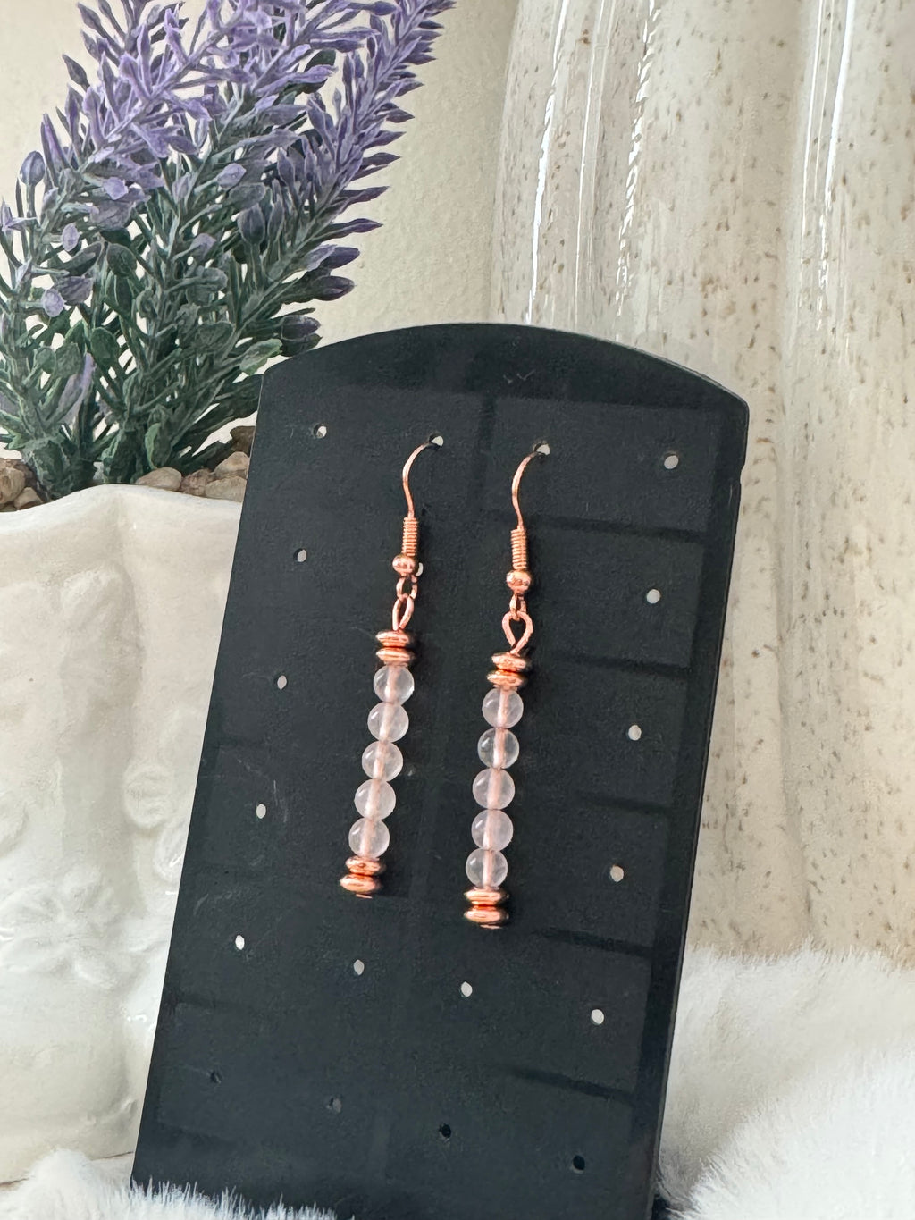 Kolczyki Eclipse No.01.2– Rose Quartz