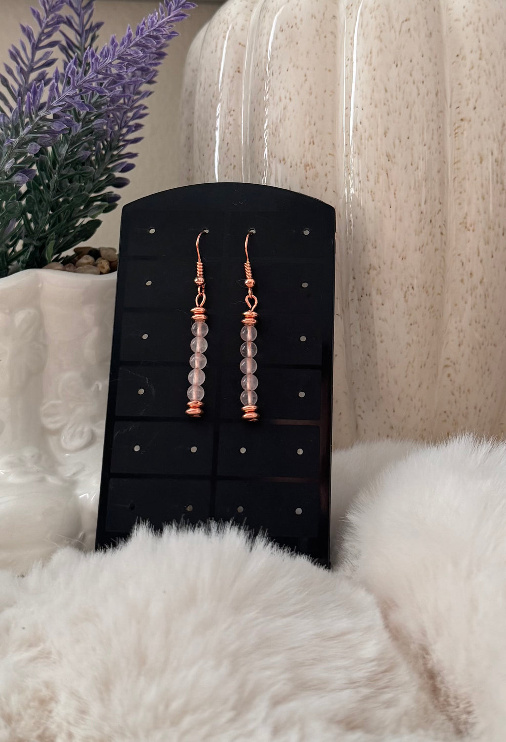 Kolczyki Eclipse No.01.2– Rose Quartz