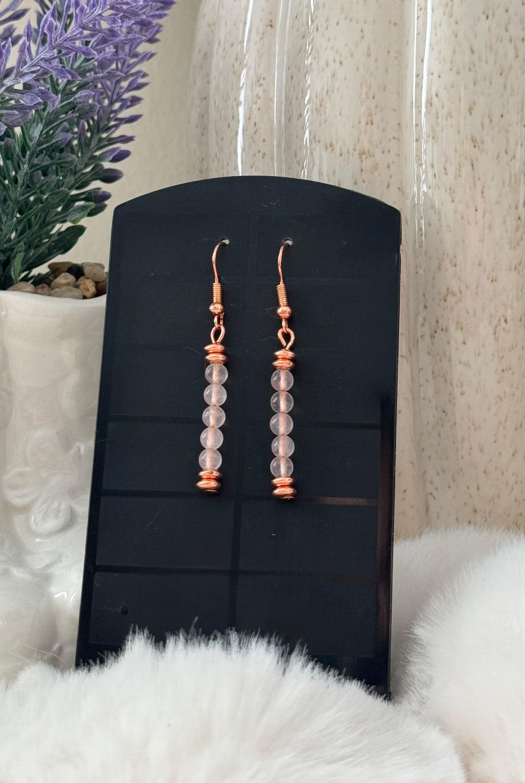 Kolczyki Eclipse No.01.2– Rose Quartz