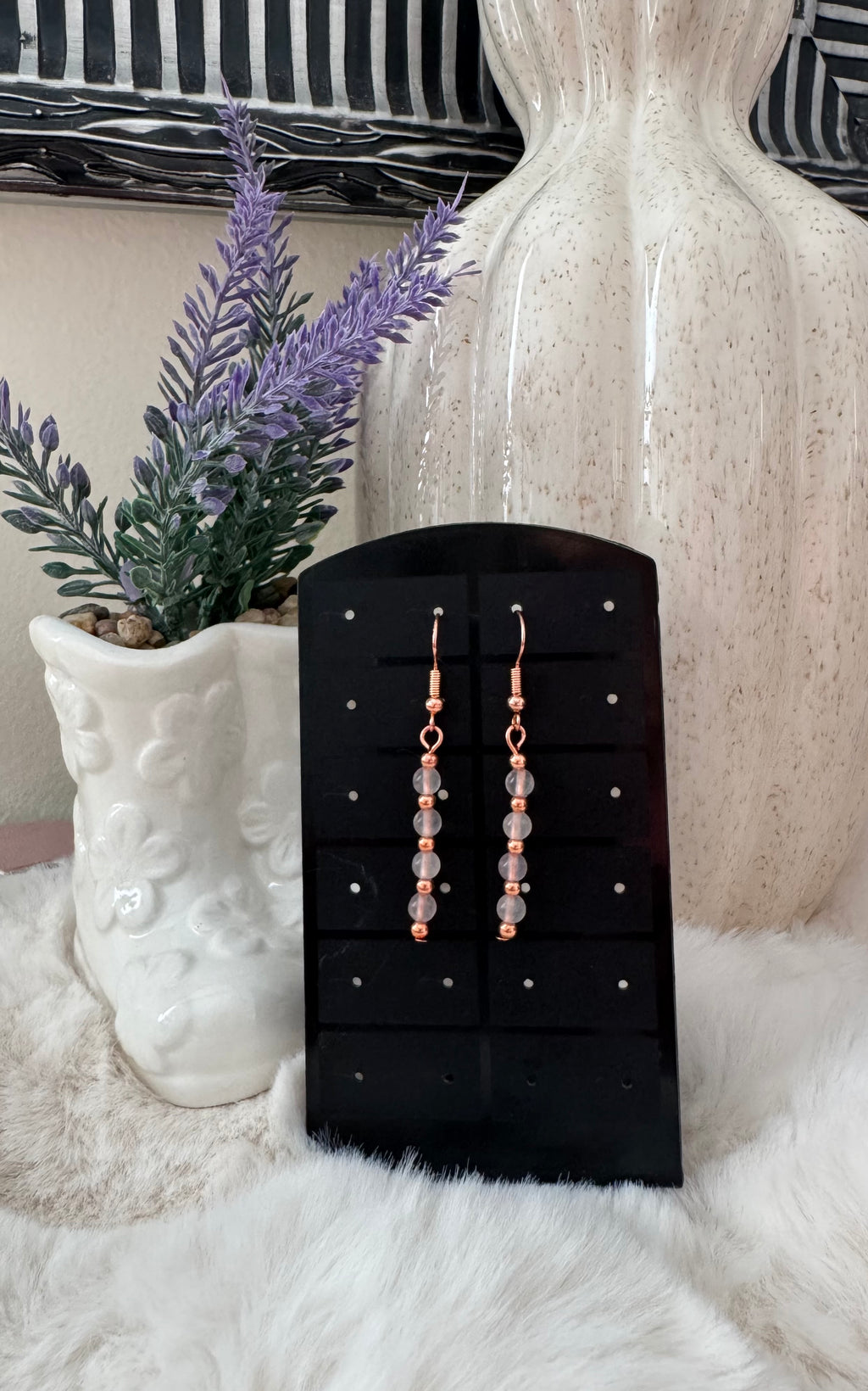 Kolczyki Eclipse No.02 – Rose Quartz